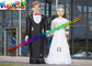210D Oxford Cloth Inflatable Figures Groom And Bride Toys For Wedding