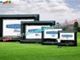 OEM Outside Wide Inflatable Movie Screen projection Display, Outdoor Large Screen
