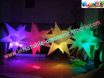 Multicolor Club Inflatable Lighting Decoration Star 1.5 Meter With Blower