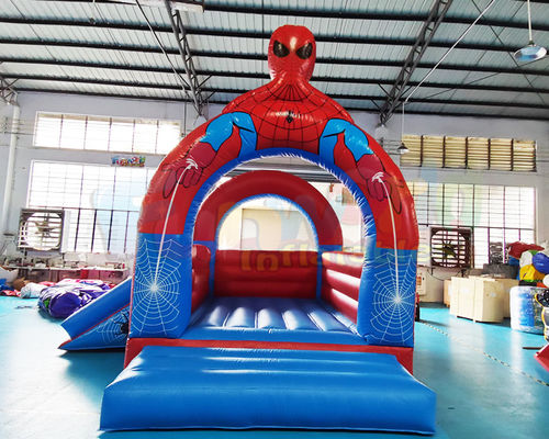 Inflatable Spider Man Jumping Bounce House Commercial Grade