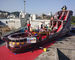 18m Inflatable Commercial Pirate Ship Slide  / Blow Up Water Slide